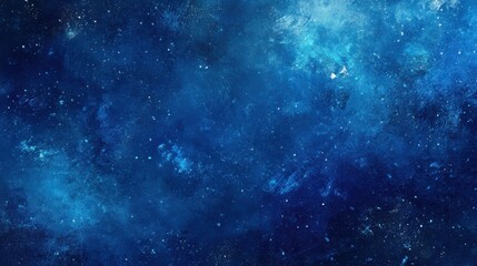 A rich sapphire blue background with a faint sparkle effect, reminiscent of the night sky.