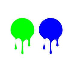 Drop paint icon design template