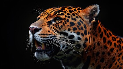 Obraz premium Close Up of a Jaguar's Face