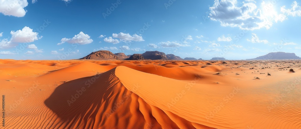 Wall mural Desert Landscape with Rolling Sand Dunes