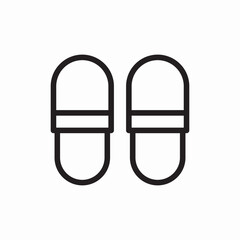 house slippers icon sign vector