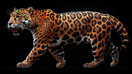 Obraz premium Majestic Jaguar in Motion