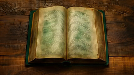 close up editable eps book file with wooden desk