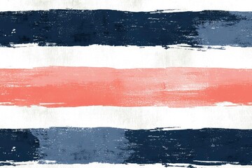 Abstract Watercolor Stripes in Blue, Pink, and White