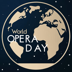 World Opera Day. opera day creative concept.
