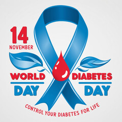 World diabetes day vector image design illustration stock illustration