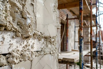 Obraz premium New home under construction. Home before installing