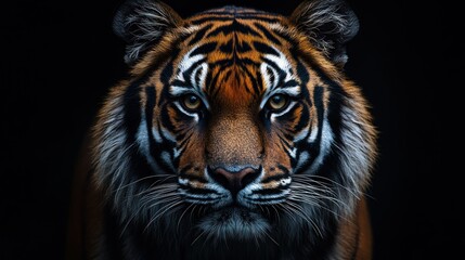 Fototapeta premium Close-up Portrait of a Majestic Tiger