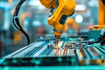 Robotic Arm Assembling Circuit Boards