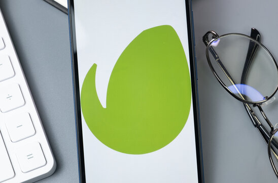 New York, USA - 30 August 2024: Envato Logo on Phone Screen, Company Icon on Display