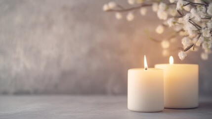 All Saints' Day Reflection, a serene scene honoring remembrance, featuring a minimalist backdrop with open space inviting contemplation and quiet reflection.