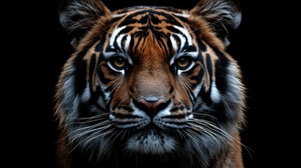 Fototapeta premium Close-up Portrait of a Majestic Tiger