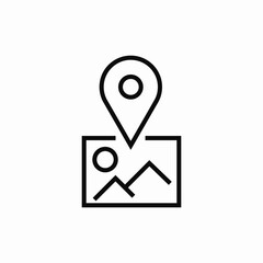 photo captured location icon sign vector