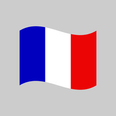 National flag of France. France country waving flag vector illustration 