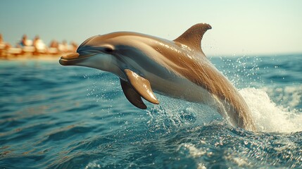 Obraz premium Dolphin leaping out of the water