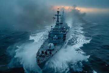 Navy missile cruiser  the key role of atomic warships in national defense strategy