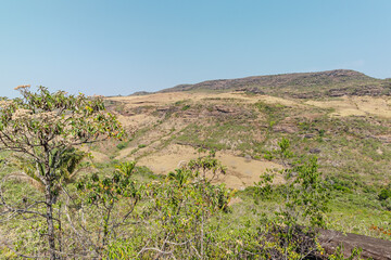 Paisagem natural na cidade de Itambé do Mato Dentro, Estado de Minas Gerais, Brasil