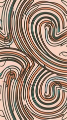 Curve patterned symmetrical lines on the light backgrounds.
