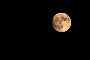 Full moon in the night over Abilene Texas Sep 16, 2024 - 10