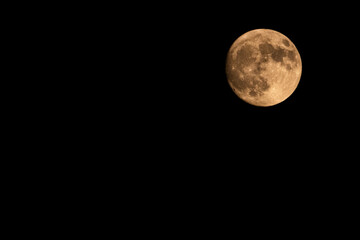 Full moon in the night over Abilene Texas Sep 16, 2024 - 9