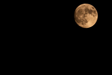 Full moon in the night over Abilene Texas Sep 16, 2024 - 7