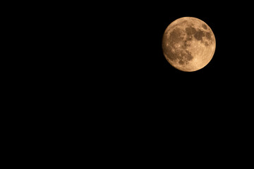 Full moon in the night over Abilene Texas Sep 16, 2024 - 8