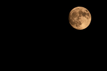 Full moon in the night over Abilene Texas Sep 16, 2024 - 2