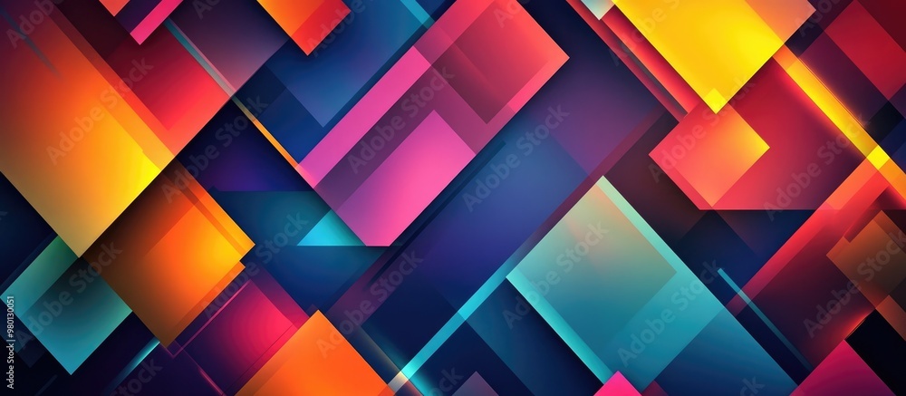 Poster vibrant geometric pattern ideal for backgrounds templates or various design applications