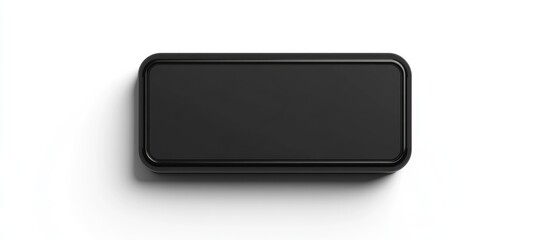 3D illustration of a black flip scoreboard on a white background isolated for clear visibility