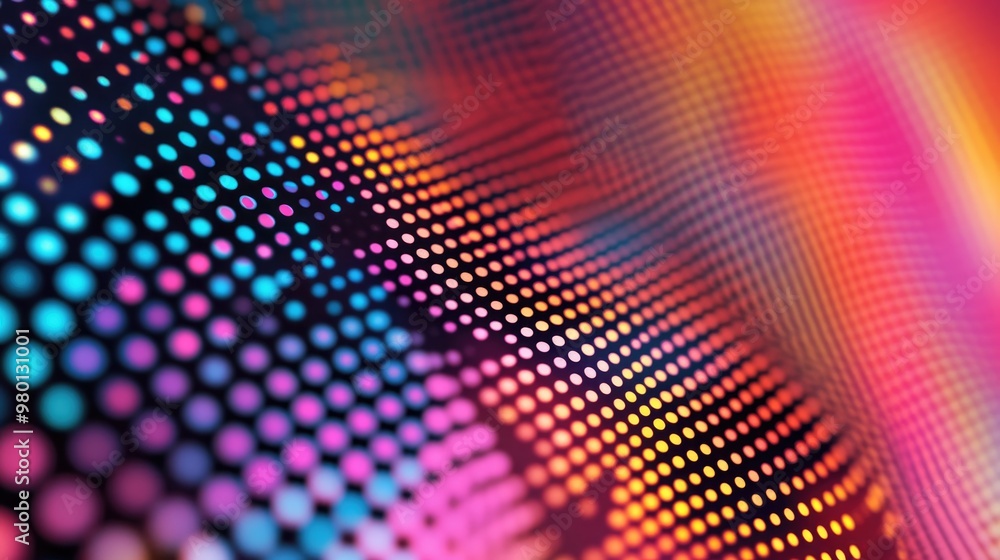Poster Abstract background featuring a dot pattern with repeating colors