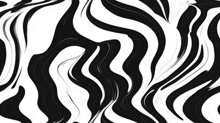 Fototapeta premium Black and white abstract pattern