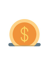 simple coin icon for design. payment icon