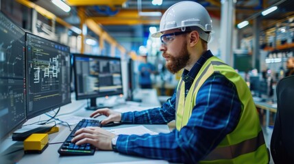 Innovative mind - engineer as an engineering worker in workflow, exemplifying dedication and expertise necessary for technological advancements and efficient solutions. Engineers Day.