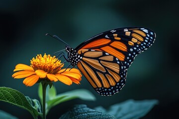 Obraz premium Monarch Butterfly on a Flower