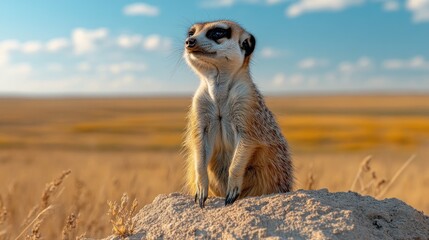 Meerkat on Lookout