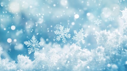 キラキラした雪の結晶