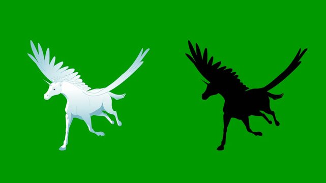 Pegasus flying animation