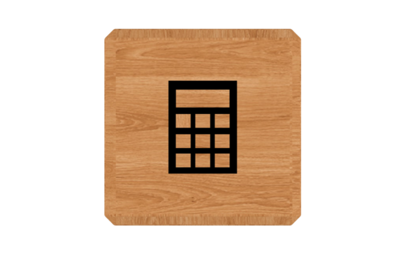 calculator sign isolated on white - Powered by Adobe