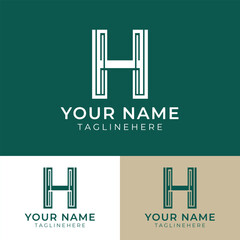 Letter H Logo Design Template