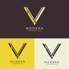 Letter V Logo Design Template