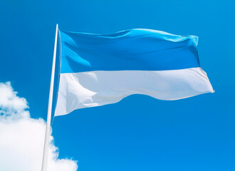 Bandera del Valle del Cauca, ondeante.