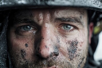 Courageous responder: brave fireman fearless commitment in battling fires, ensuring safety, representing valor, resilience that define essential role of firefighters in emergency services