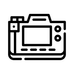compact camera line icon