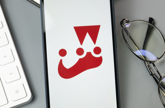 New York, USA - 30 August 2024: Jest JS Logo on Phone Screen, Company Icon on Display