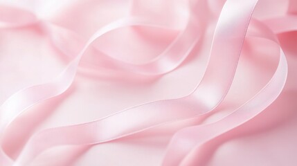 Obraz premium A pastel pink wallpaper with tiny ribbon details scattered softly in the background for a gentle touch