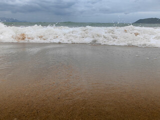 waves on the beach