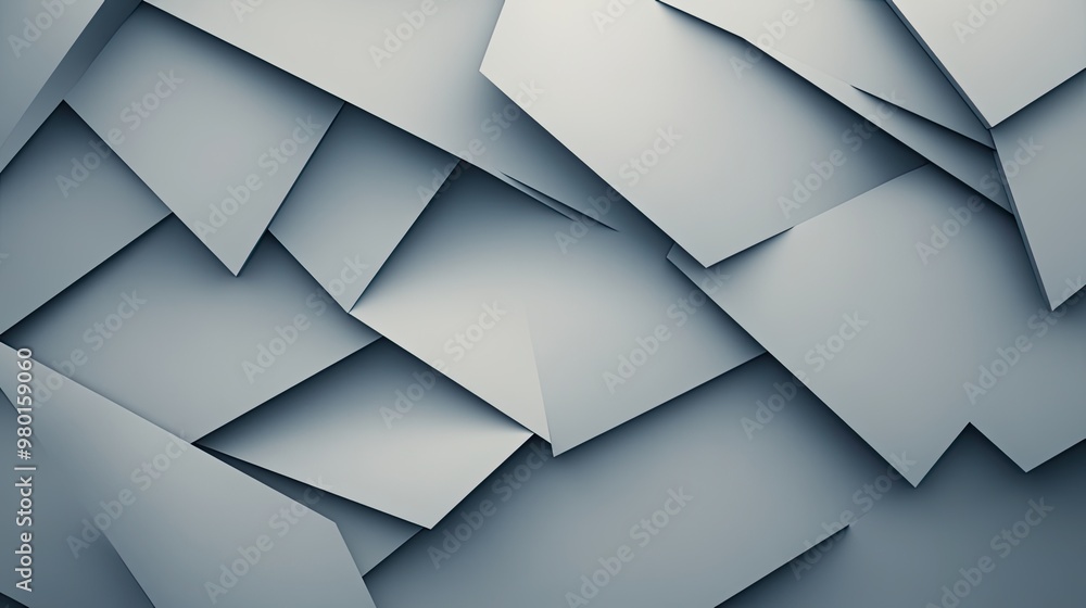 Poster abstract background showcasing layers of blue paper, creating texture and depth, ideal for creative 