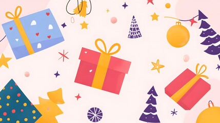 Sleek e-commerce website featuring Christmas-themed decorations with a modern design, showcasing festive products and holiday offers, ideal for online shopping during the winter season