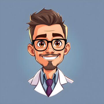 Un doctor muy servicial, con una linda sonrisa sobre su rostro