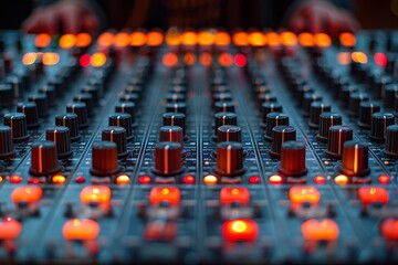 Obraz premium Innovative remote controls for sound engineers revolutionizing mixing console operations